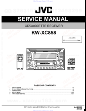 JVC KW-XC858 Service Manual