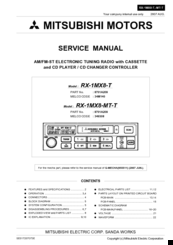 Mitsubishi RX-1MX8-MT-T Service Manual