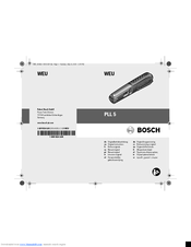 Bosch PLL 5 Original Instructions Manual