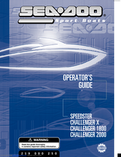 Sea-doo Challenger 1800 Operator's Manual