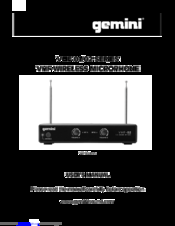 Gemini VHF-02 series User Manual