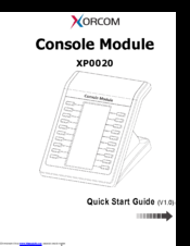 Xorcom XP0020 Quick Start Manual