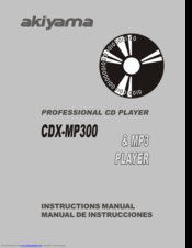 Akiyama CDX-MP300 Instruction Manual