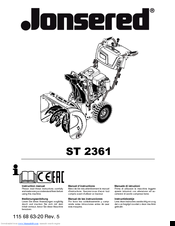 Jonsered ST 2376 EP Instruction Manual