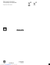 Philips FC8526/09 Important Information Manual