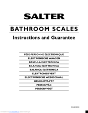 Salter 9023 Instructions And Guarantee