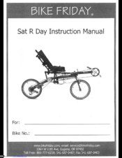 Bike Friday SAT R DAY Instruction Manual