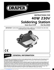 Draper SI400 Instructions Manual