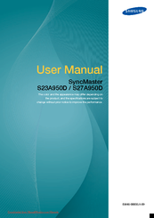 Samsung SyncMaster S23A950D User Manual