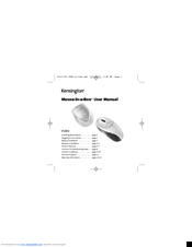 Kensington Mouse-in-a-Box Optical USB User Manual