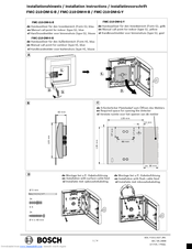 Bosch FMC-210-DM-G-B Installation Instructions
