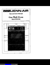 Jenn-Air WG24000 Use And Care Manual