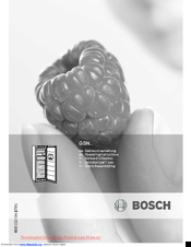 Bosch GSN28V01 Operating Instructions Manual