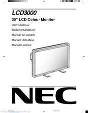 NEC AccuSync LCD3000 User Manual