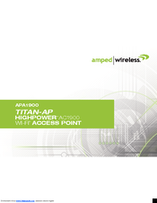 Amped Wireless TITAN-AP APA1900 User Manual
