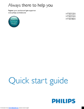 Philips HTB3550X Quick Start Manual