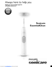 Philips Sonicare EssentialClean Instructions Manual