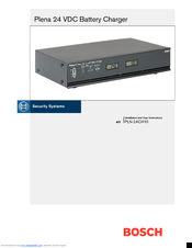 Bosch PLN-24CH10 Installation And User Instructions Manual