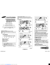 Samsung CS21BF0 Owner's Instructions Manual