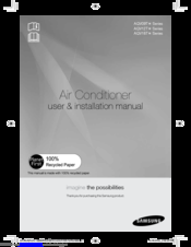 Samsung AQV18T Series User & Installation Manual
