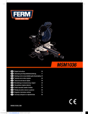 Ferm MSM1036 Original Instructions Manual