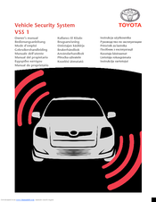 Toyota VSS 1 Owner's Manual