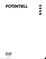 IKEA POTENTIELL Instruction Manual