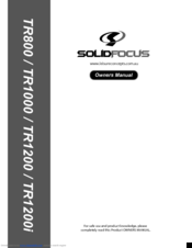 Solidfocus TR1000 Owner's Manual