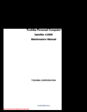 Toshiba Satellite A350 Series Maintenance Manual