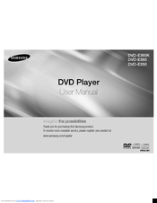 Samsung DVD-E350 User Manual