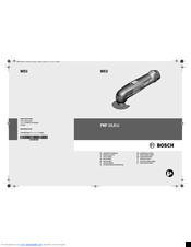 Bosch PMF 10 Original Instructions Manual