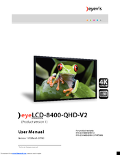 EYEVIS EYE-LCD-8400-QHD-V2-TIRP50AG User Manual