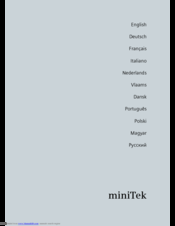Siemens miniTek User Manual