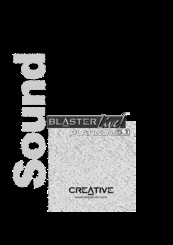 Creative Live! PLATINUM 5.1 Product Manual