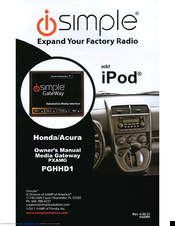 iSimple PGHHD1 Owner's Manual