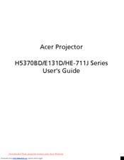 Acer E131D series User Manual