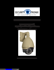 Security Tronix ST-PTZIR480-30X Installation Manual