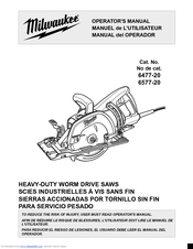 Milwaukee 6477-20 Operator's Manual