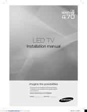 Samsung HG22NA470 Installation Manual