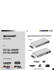 Sharp DV-SL1200W Operation Manual