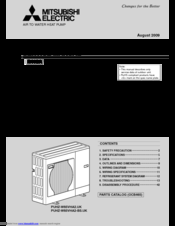 Mitsubishi PUHZ-W85VHA2 Service Manual
