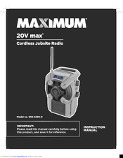 Maximum 054-3259-0 Instruction Manual