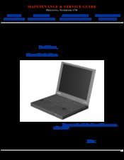 Compaq Prosignia 170 Series Maintenance & Service Manual