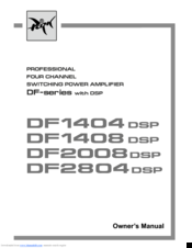 PARK AUDIO DF1408 DSP Owner's Manual