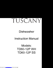 Tuscany TD60-12P WH Instruction Manual