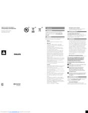 Philips QC5560 Important Information Manual
