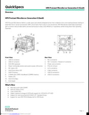 HPE ProLiant MicroServer Gen8 Quickspecs