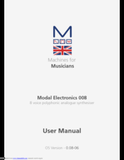 Modal Electronics 8 User Manual