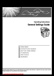 Gestetner mp161spf Operating Instructions Manual