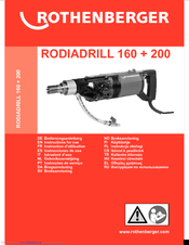 Rothenberger RODIADRILL 200 Instructions For Use Manual
